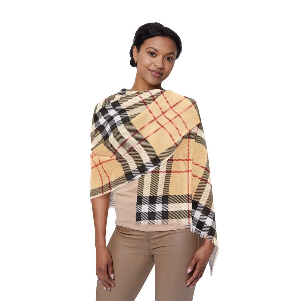 Lightweight Plaid Scarf – Soft, Breathable & Perfect for Layering!